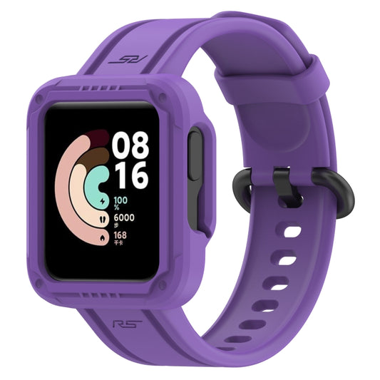 For Xiaomi Redmi Watch 2 Lite Silicone Solid Color Watch Band(Purple) - Watch Bands by buy2fix | Online Shopping UK | buy2fix
