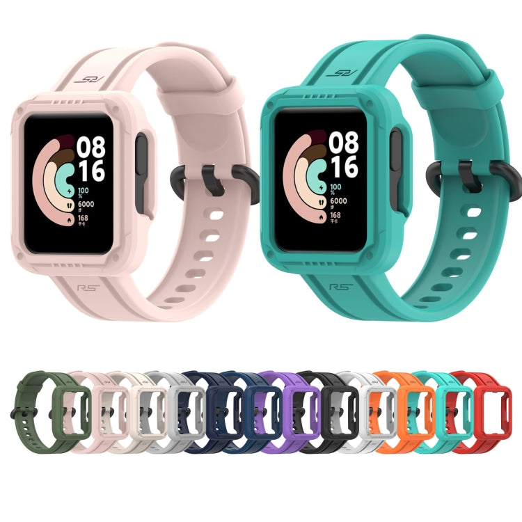 For Xiaomi Mi Watch Lite Silicone Solid Color Watch Band(Water Duck) - Watch Bands by buy2fix | Online Shopping UK | buy2fix