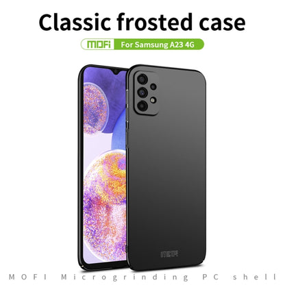 For Samsung Galaxy A23 4G MOFI Frosted PC Ultra-thin Hard Case(Black) - Galaxy Phone Cases by MOFI | Online Shopping UK | buy2fix