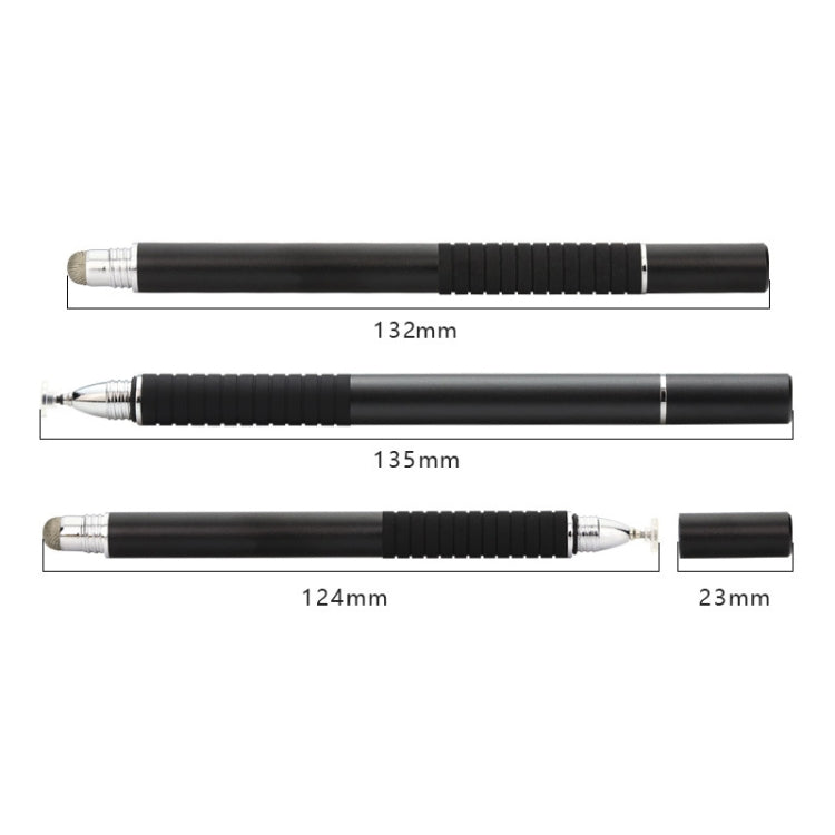 AT-31 Conductive Cloth Head + Precision Sucker Capacitive Pen Head 2-in-1 Handwriting Stylus with 1 Pen Head(Silvery White) - Stylus Pen by buy2fix | Online Shopping UK | buy2fix