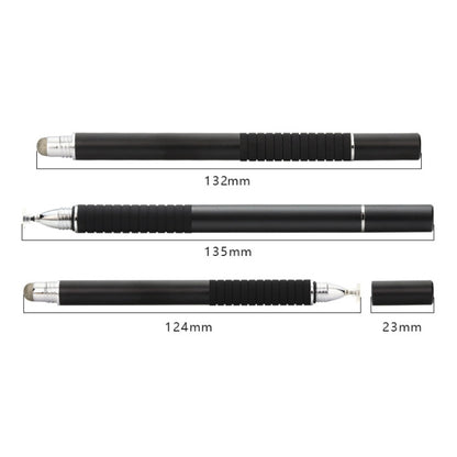 AT-31 Conductive Cloth Head + Precision Sucker Capacitive Pen Head 2-in-1 Handwriting Stylus with 1 Pen Head(Black) - Stylus Pen by buy2fix | Online Shopping UK | buy2fix