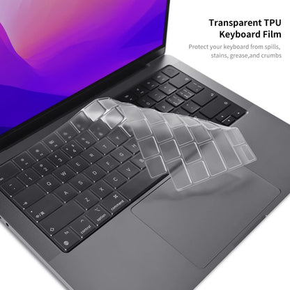 For MacBook Pro 16.2 A2485/A2880 2023 ENKAY Hat-Prince 3 in 1 Spaceman Pattern Laotop Protective Crystal Case with TPU Keyboard Film / Anti-dust Plugs, Version:US(Spaceman No.3) - MacBook Pro Cases by ENKAY | Online Shopping UK | buy2fix