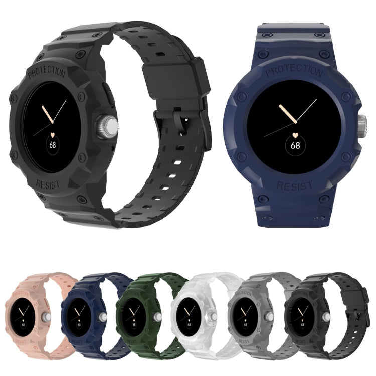 For Google Pixel Watch JUNSUNMAY Integrated TPU Adjustable Elastic Watch Band(Translucent) - Watch Bands by JUNSUNMAY | Online Shopping UK | buy2fix