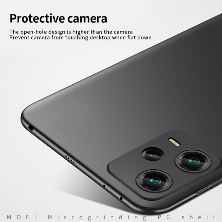 For Xiaomi Redmi Note 12 Pro 5G Global MOFI Micro-Frosted PC Ultra-thin Hard Phone Case(Black) - Xiaomi Cases by MOFI | Online Shopping UK | buy2fix