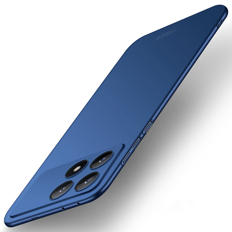 For Xiaomi Redmi K70E / Poco X6 Pro MOFI Micro-Frosted PC Ultra-thin Hard Phone Case(Blue) - K70E Cases by MOFI | Online Shopping UK | buy2fix