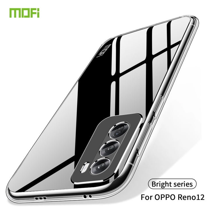 For OPPO Reno12 Global MOFI Ming Series Transparent Ultra-thin TPU Phone Case(Transparent) - Reno12 Cases by MOFI | Online Shopping UK | buy2fix