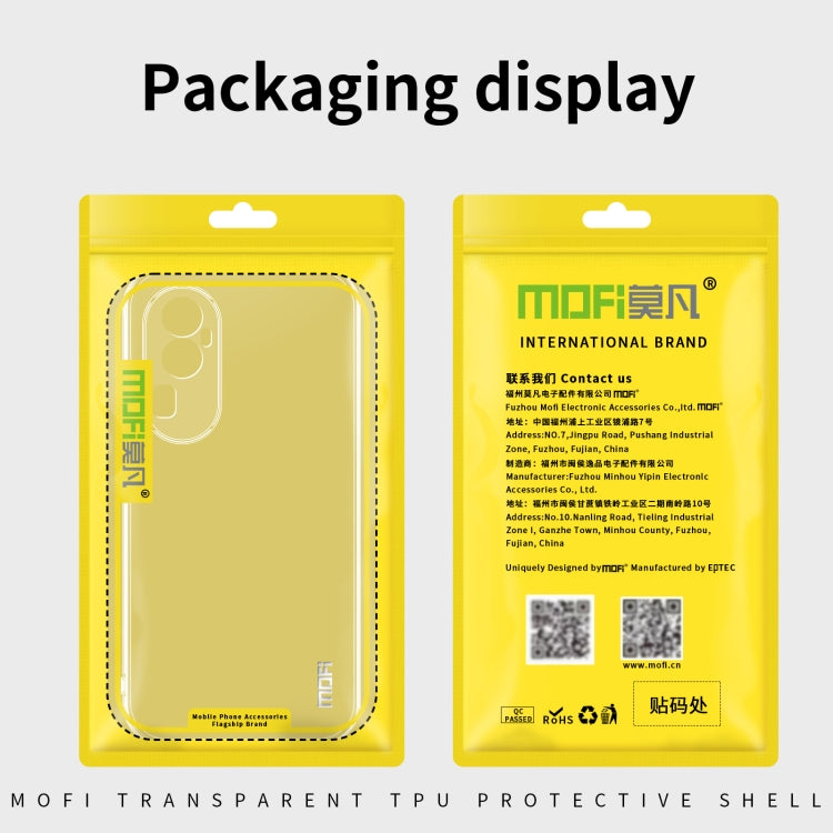 For OPPO Reno12 F 5G MOFI Ming Series Transparent Ultra-thin TPU Phone Case(Transparent) - Reno12 F Cases by MOFI | Online Shopping UK | buy2fix