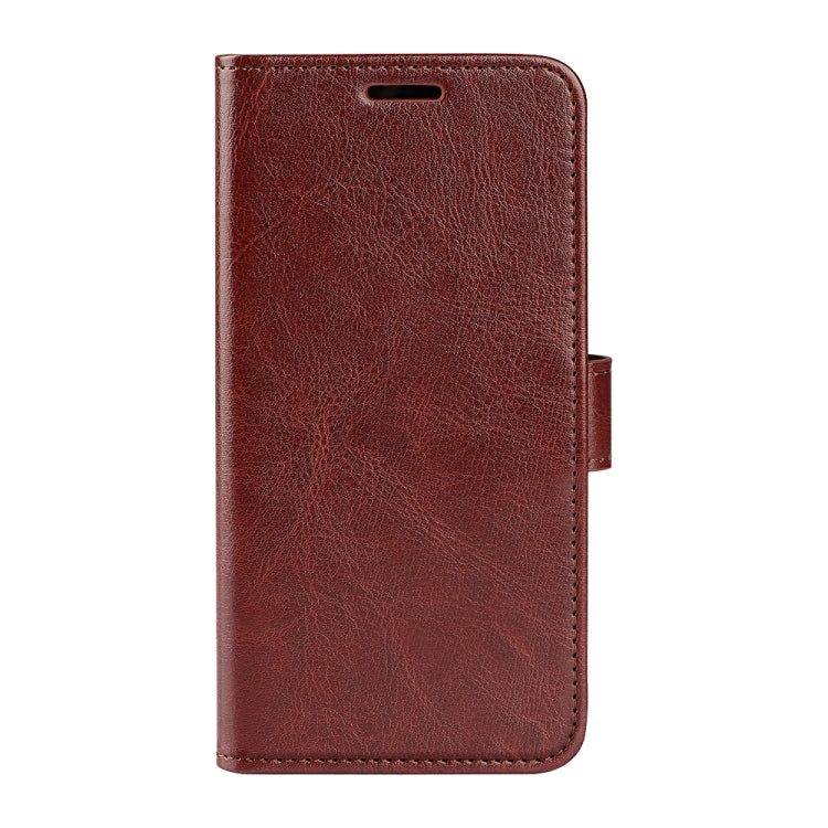 For iPhone 16 Pro Max R64 Texture Horizontal Flip Leather Phone Case(Brown) - iPhone 16 Pro Max Cases by buy2fix | Online Shopping UK | buy2fix