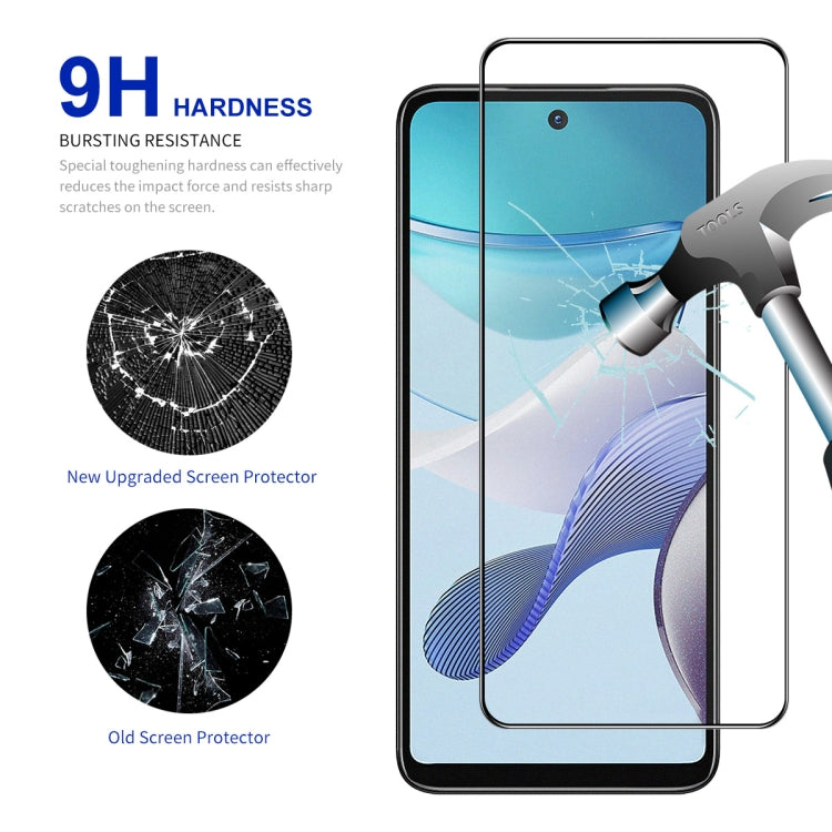 For Motorola Moto G73 / G Power 2023 10pcs ENKAY Full Glue High Aluminum-silicon Tempered Glass Film - Motorola Tempered Glass by ENKAY | Online Shopping UK | buy2fix