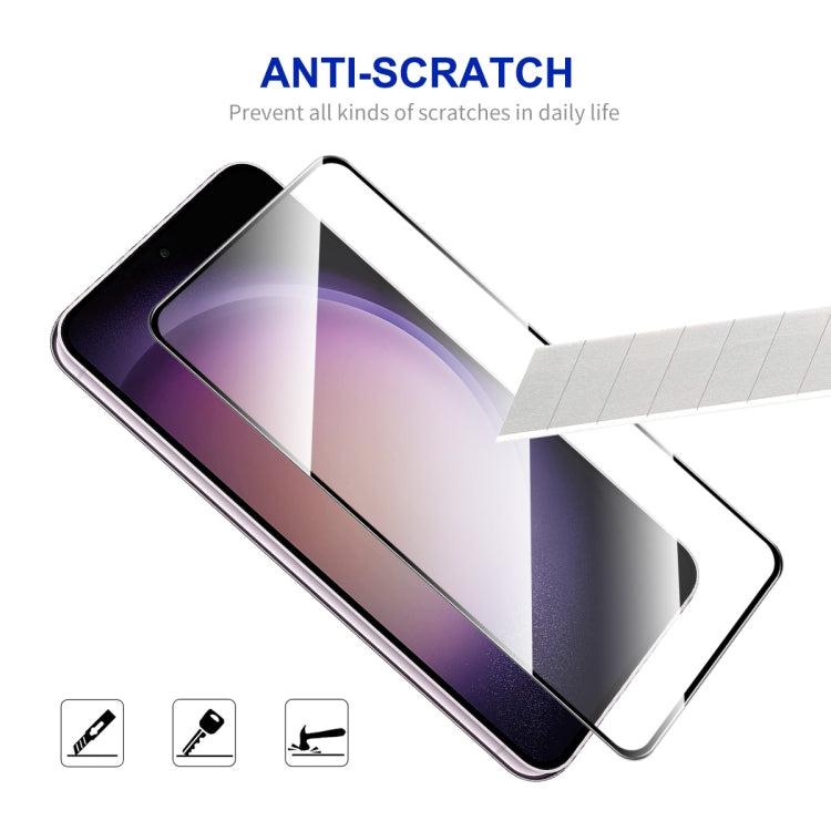 For Samsung Galaxy S24 FE 5G 10pcs ENKAY Hat-Prince Full Glue High Aluminum-silicon Tempered Glass Film - Galaxy Tempered Glass by ENKAY | Online Shopping UK | buy2fix