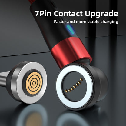 ENKAY 3 in 1 3A USB to Type-C / 8 Pin / Micro USB Magnetic 540 Degrees Rotating Fast Charging Cable, Length:2m(Black) - Charging Cable & Head by ENKAY | Online Shopping UK | buy2fix