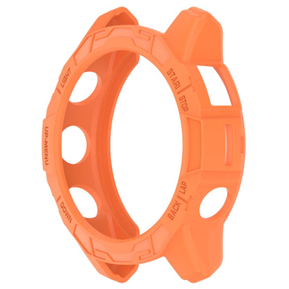 For Garmin Epix Pro / Epix Pro Gen 2 42mm / Fenix 7S / 7S Pro Armored TPU Half Wrapped Watch Protective Case(Orange) - Watch Cases by buy2fix | Online Shopping UK | buy2fix