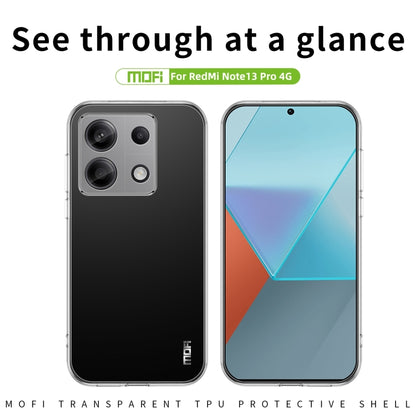 For Xiaomi Redmi Note 13 Pro 4G MOFI Ming Series Ultra-thin TPU Phone Case(Transparent) - Note 13 Pro Cases by MOFI | Online Shopping UK | buy2fix