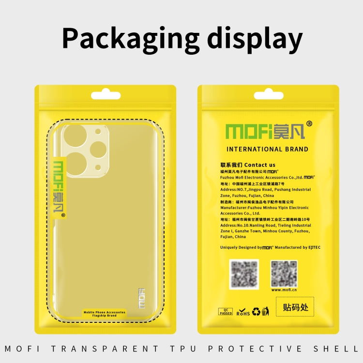 For Xiaomi 14 MOFI Ming Series Ultra-thin TPU Phone Case(Transparent) - 14 Cases by MOFI | Online Shopping UK | buy2fix