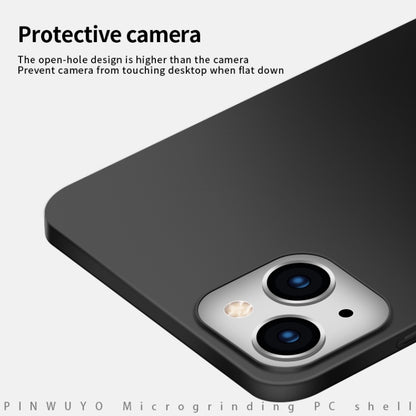 For iPhone 15 Plus PINWUYO Micro-Frosted PC Ultra-thin Hard Phone Case with Magsafe Magnetic Ring(Black) - iPhone 15 Plus Cases by PINWUYO | Online Shopping UK | buy2fix