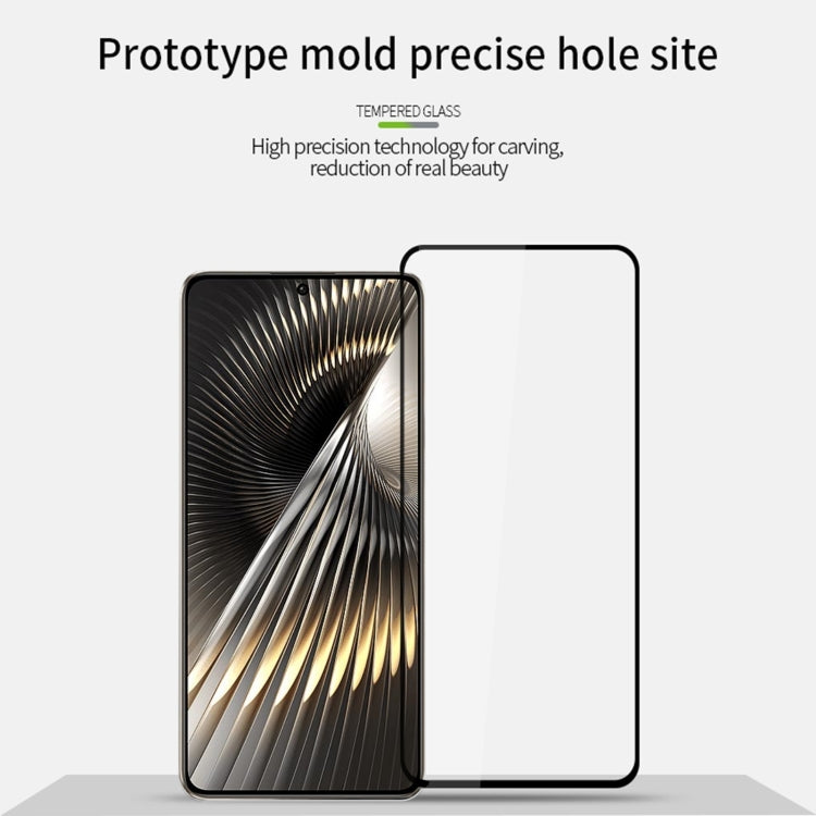 For Xiaomi Redmi Turbo 3 MOFI 9H 2.5D Full Screen Tempered Glass Film(Black) -  by MOFI | Online Shopping UK | buy2fix