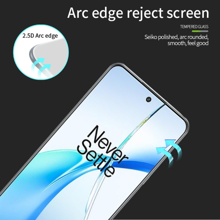 For OnePlus Nord CE4 MOFI 9H 2.5D Full Screen Tempered Glass Film(Black) - OnePlus Tempered Glass by MOFI | Online Shopping UK | buy2fix