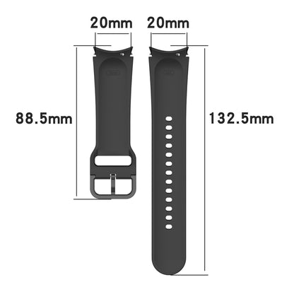 For Samsung Galaxy Watch6 40mm JUNSUNMAY Silicone Adjustable Strap + Full Coverage PMMA Screen Protector Kit(Light Green) - Watch Bands by JUNSUNMAY | Online Shopping UK | buy2fix