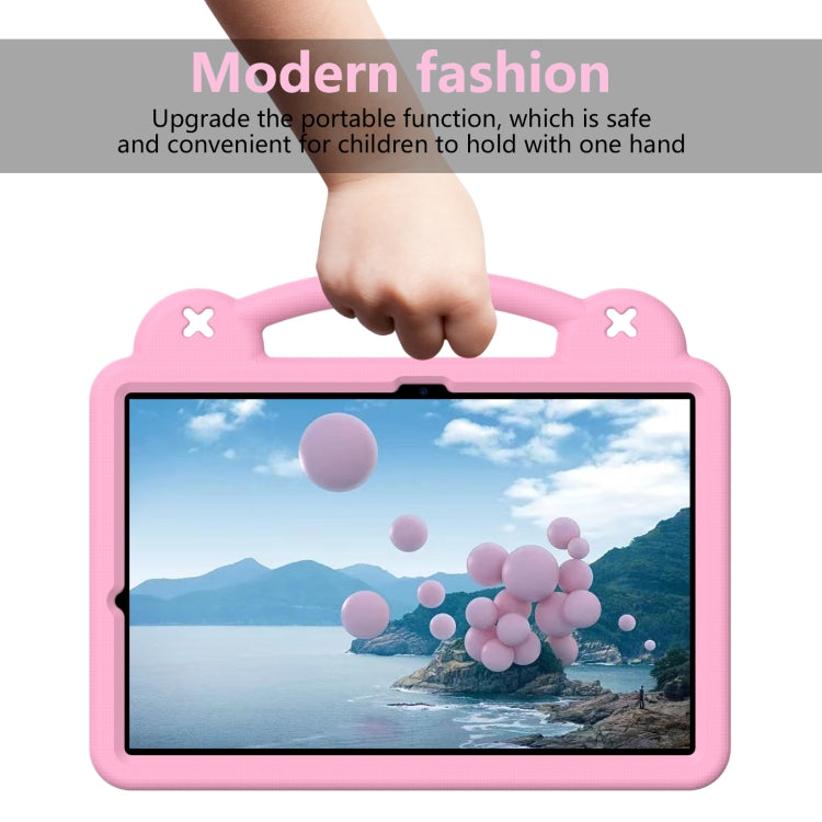 For Samsung Galaxy Tab S9 FE+ 12.4 X610N Handle Kickstand Children EVA Shockproof Tablet Case(Pink) - Galaxy Tab S9 FE+ by buy2fix | Online Shopping UK | buy2fix