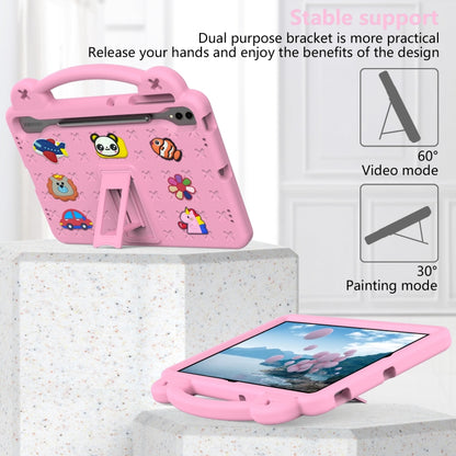 For Samsung Galaxy Tab S10+12.4 X820 Handle Kickstand Children EVA Shockproof Tablet Case(Pink) - Tab S10+ Cases by buy2fix | Online Shopping UK | buy2fix