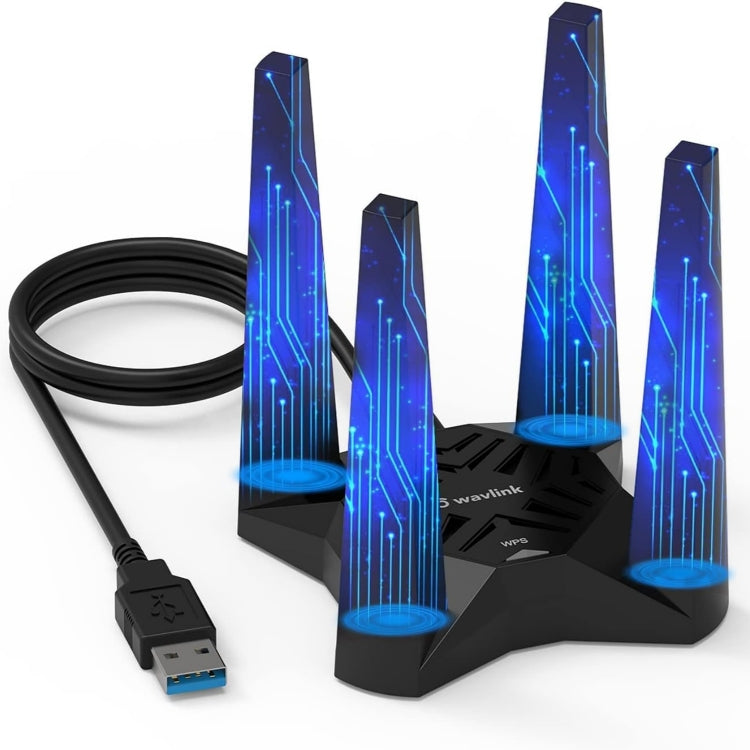 WAVLINK WN693A5 WiFi Network Card AC1900 Wireless Dual Band USB 3.0 Adapter - USB Network Adapter by WAVLINK | Online Shopping UK | buy2fix