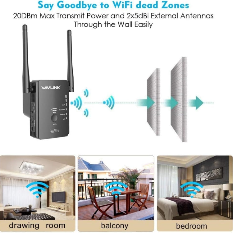 Wavlink WN578R2 With 2 External Antennas N300 Wireless AP/Range Extender/Router, Plug:EU Plug - Wireless Routers by WAVLINK | Online Shopping UK | buy2fix