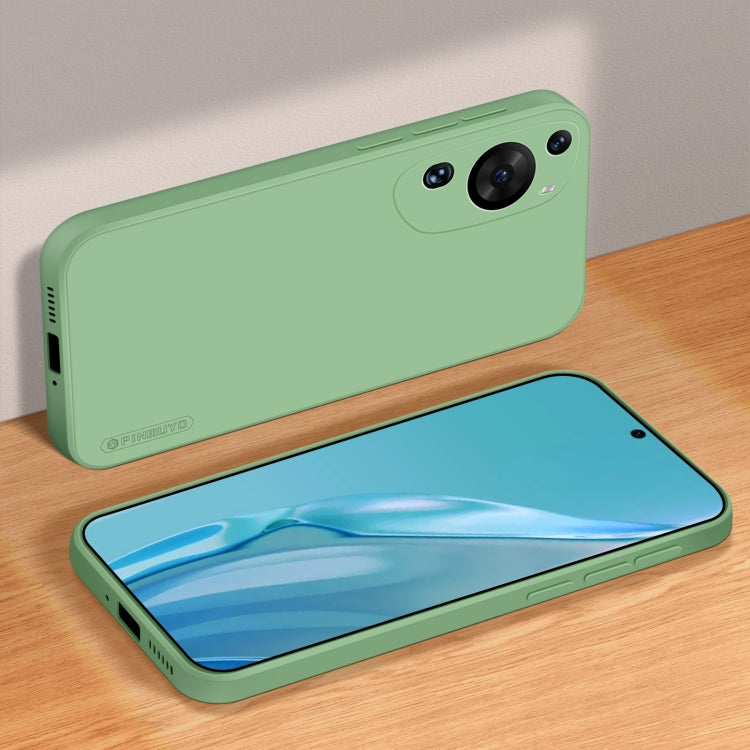 For Huawei P60 Art PINWUYO Sense Series Liquid Silicone TPU Phone Case(Green) - Huawei Cases by PINWUYO | Online Shopping UK | buy2fix