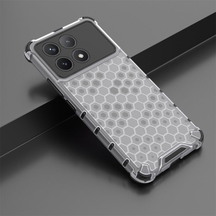 For Redmi K70 Shockproof Honeycomb Phone Case(White) - Xiaomi Cases by buy2fix | Online Shopping UK | buy2fix