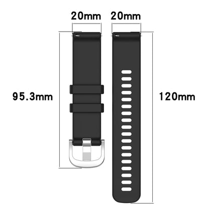 For Garmin Venu 2 Plus Liquid Glossy Silver Buckle Silicone Watch Band(Red) - Watch Bands by buy2fix | Online Shopping UK | buy2fix