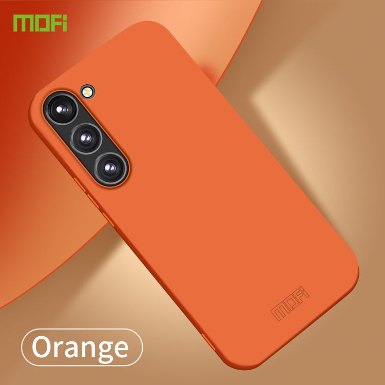 For Samsung Galaxy A34 5G MOFI Qin Series Skin Feel All-inclusive PC Phone Case(Orange) - Galaxy Phone Cases by MOFI | Online Shopping UK | buy2fix