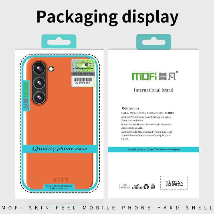 For Samsung Galaxy A34 5G MOFI Qin Series Skin Feel All-inclusive PC Phone Case(Green) - Galaxy Phone Cases by MOFI | Online Shopping UK | buy2fix