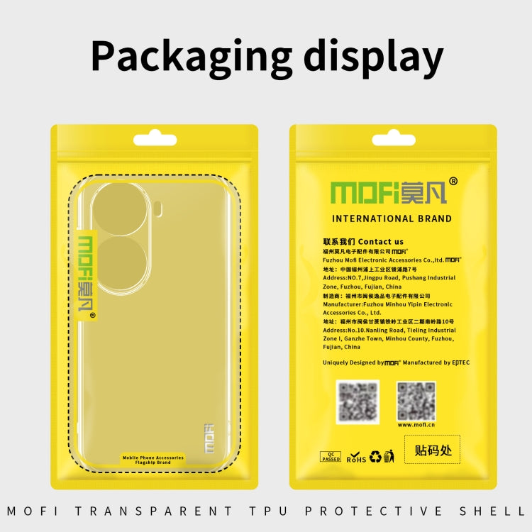 For OPPO Reno11 Pro China MOFI Ming Series Ultra-thin TPU Phone Case(Transparent) - Reno11 Pro Cases by MOFI | Online Shopping UK | buy2fix