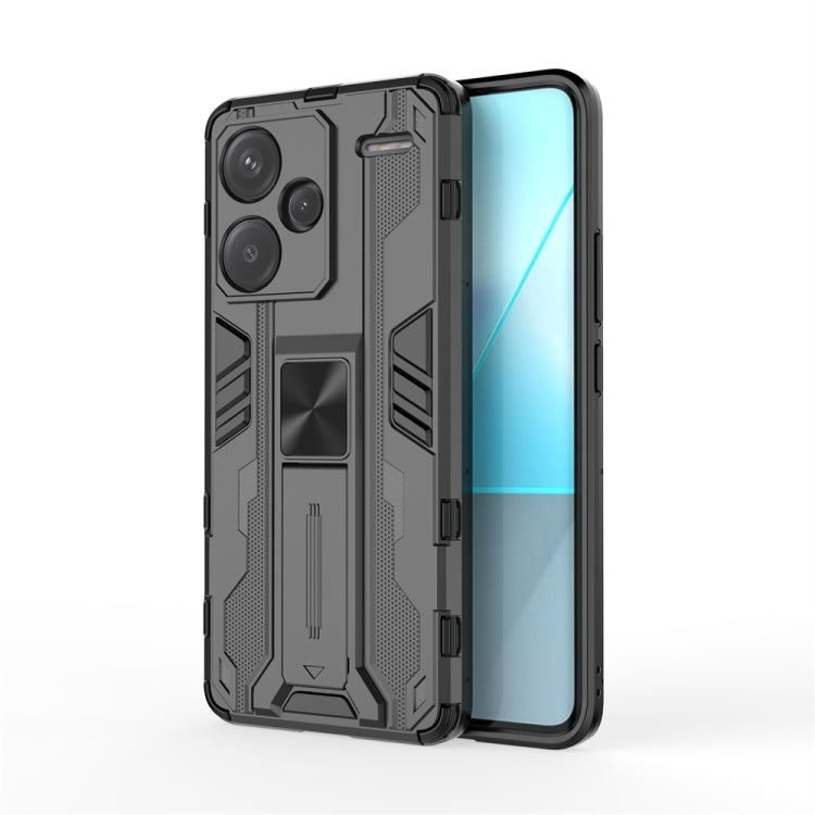 For Redmi Note 13 Pro 5G Supersonic Armor PC Hybrid TPU Phone Case(Black) - Note 13 Pro Cases by buy2fix | Online Shopping UK | buy2fix