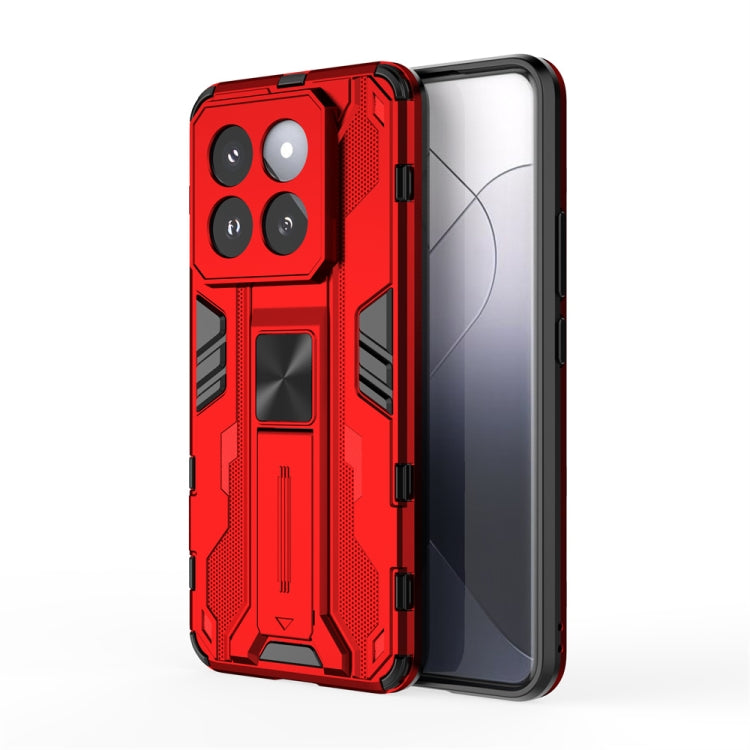 For Xiaomi 14 Pro Supersonic Armor PC Hybrid TPU Phone Case(Red) - 14 Pro Cases by buy2fix | Online Shopping UK | buy2fix