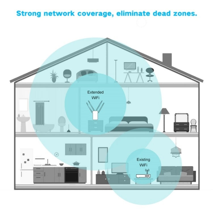 WAVLINK WN579A3 Home WiFi Extender 1200Mbps 2.4GHz / 5GHz Dual Band AP Wireless Router, Plug:EU Plug - Wireless Routers by WAVLINK | Online Shopping UK | buy2fix