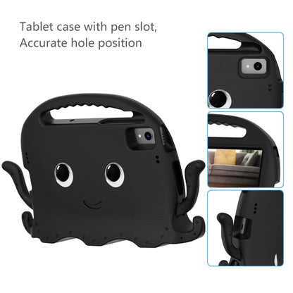 For Samsung Galaxy Tab S6 Lite 2024 Octopus Style EVA Hybrid PC Shockproof Tablet Case with Strap(Black) - Other Galaxy Tab PC by buy2fix | Online Shopping UK | buy2fix