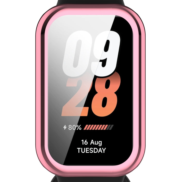 For Redmi Band 2 Full Package TPU Electroplated Watch Protective Case(Pink) - Watch Cases by buy2fix | Online Shopping UK | buy2fix