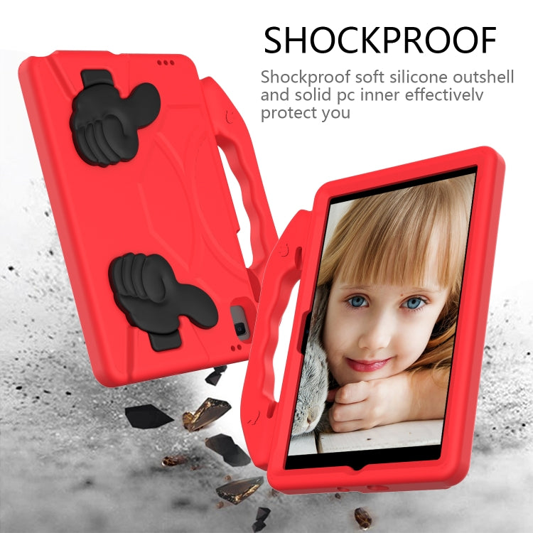 For Samsung Galaxy Tab S6 Lite 2024 Thumb Bracket EVA Shockproof Tablet Case(Red) - Other Galaxy Tab PC by buy2fix | Online Shopping UK | buy2fix