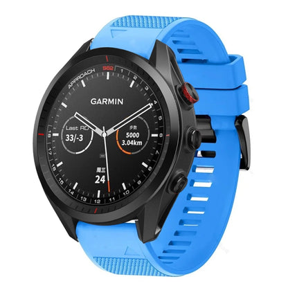 For Garmin Approach S62 22mm Quick Release Silicone Watch Band(Sky Blue) - Watch Bands by buy2fix | Online Shopping UK | buy2fix