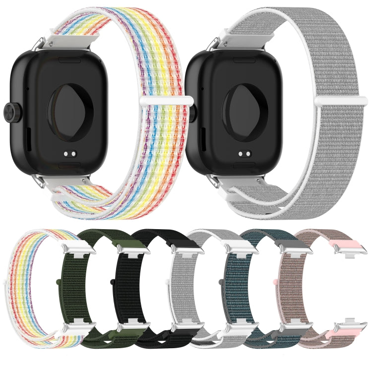 For Xiaomi Mi Band 8 Pro Nylon Loop Metal Connector Watch Band(Black) - Watch Bands by buy2fix | Online Shopping UK | buy2fix