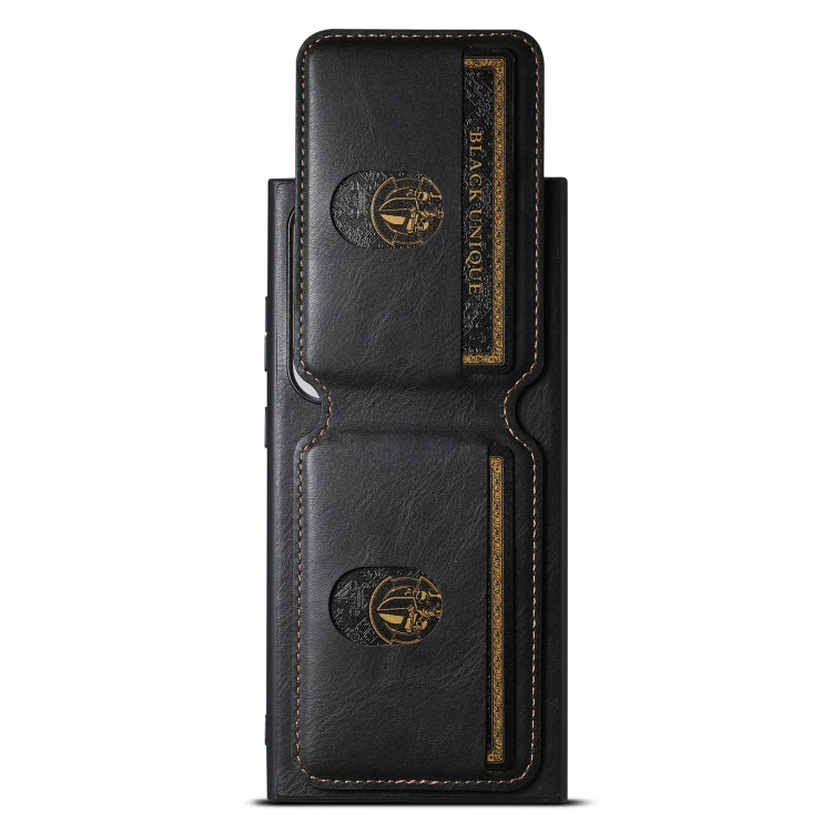 For Samsung Galaxy S23 Ultra 5G Suteni H02 Leather Wallet Stand Back Phone Case(Black) - Galaxy S23 Ultra 5G Cases by Suteni | Online Shopping UK | buy2fix