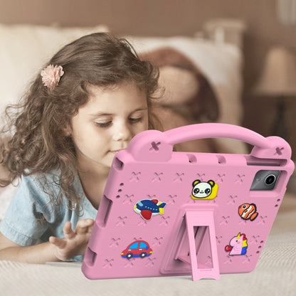 For Lenovo Tab M11 / Xiaoxin Pad 2024 Handle Kickstand Children EVA Shockproof Tablet Case(Pink) - Lenovo by buy2fix | Online Shopping UK | buy2fix