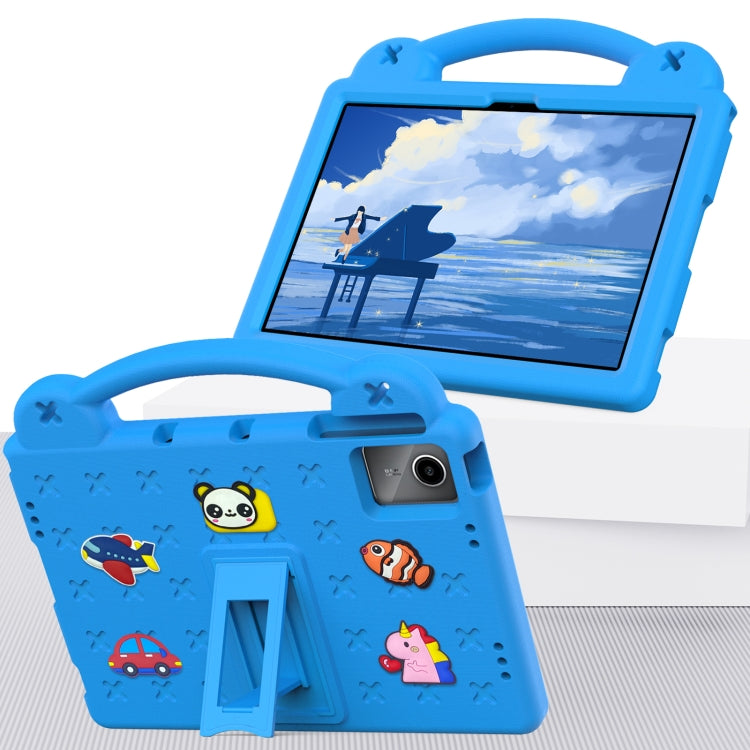 For Lenovo Tab M11 / Xiaoxin Pad 2024 Handle Kickstand Children EVA Shockproof Tablet Case(Sky Blue) - Lenovo by buy2fix | Online Shopping UK | buy2fix