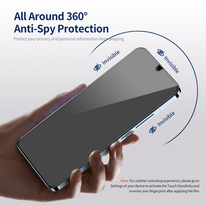 For Samsung Galaxy A15 4G / 5G 2pcs ENKAY Hat-Prince 360 Degree Anti-peeping Privacy Full Screen Tempered Glass Film - Galaxy Tempered Glass by ENKAY | Online Shopping UK | buy2fix