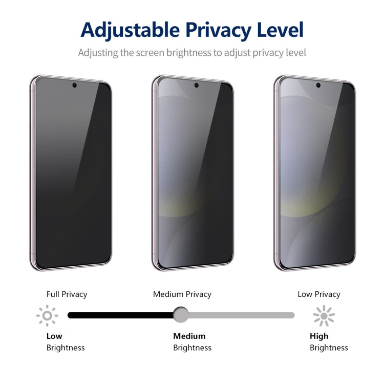 For Samsung Galaxy S23 5G 5pcs ENKAY Hat-Prince 360 Degree Anti-peeping Privacy Full Screen Tempered Glass Film - Galaxy S23 5G Tempered Glass by ENKAY | Online Shopping UK | buy2fix