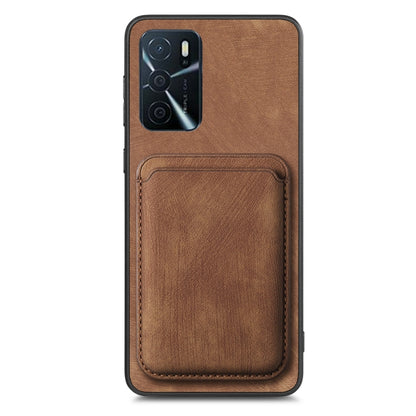 For OPPO A52 / A72/ A92 Retro Leather Card Bag Magnetic Phone Case(Brown) - OPPO Cases by buy2fix | Online Shopping UK | buy2fix