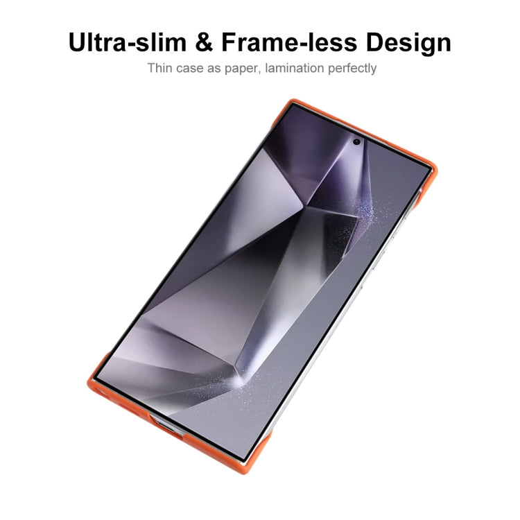 For Samsung Galaxy S24 Ultra 5G ENKAY Matte Frameless Hard PC Case(Orange) - Galaxy S24 Ultra 5G Cases by ENKAY | Online Shopping UK | buy2fix