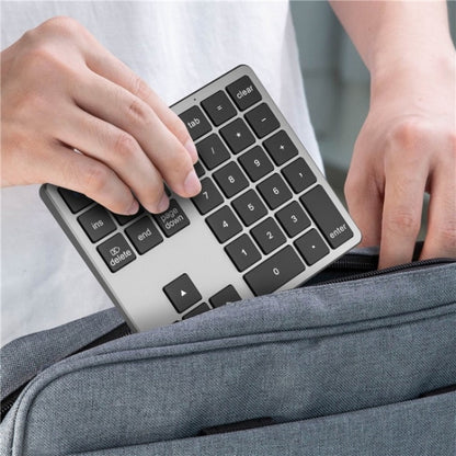 K-35 Computer Laptop Keyboard 35-Keys Tablet Accessories Bluetooth Keypad(Silver) - Wireless Keyboard by buy2fix | Online Shopping UK | buy2fix