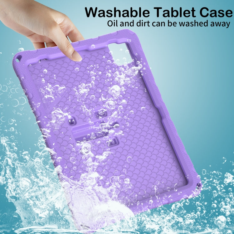 For iPad Air 11 2024 Butterfly Bracket EVA Shockproof Tablet Case(Light Purple) - iPad Air 11 2024 Cases by buy2fix | Online Shopping UK | buy2fix