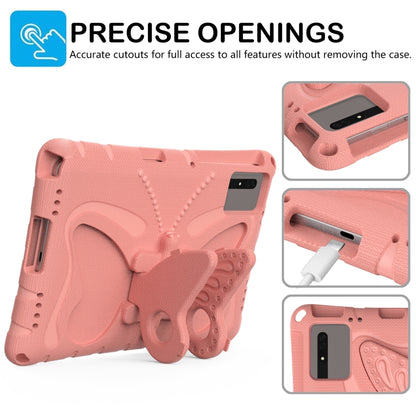 For Samsung Galaxy Tab S9 11 X710 Butterfly Bracket EVA Shockproof Tablet Case(Pink Orange) - Other Galaxy Tab PC by buy2fix | Online Shopping UK | buy2fix